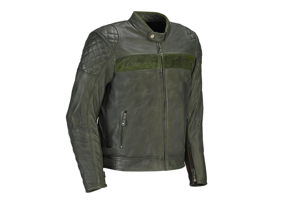 LONDON Lederjacke, oliv (Herren)