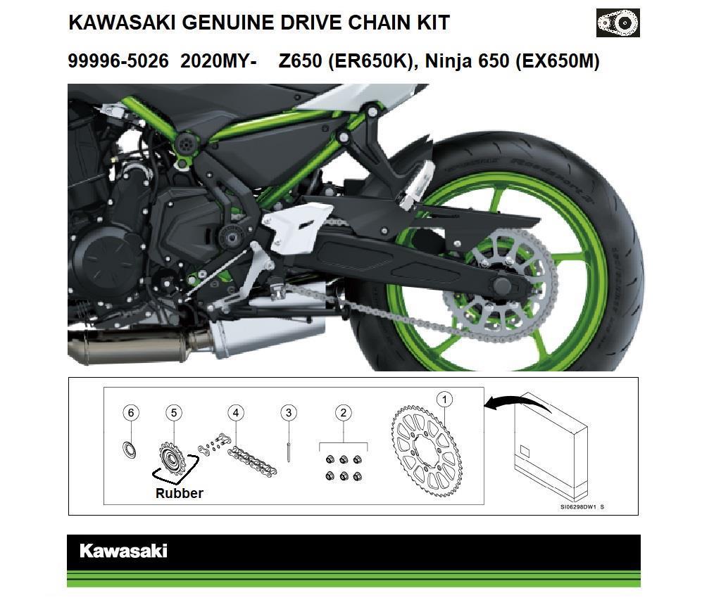 Original Kawasaki Antriebssatz