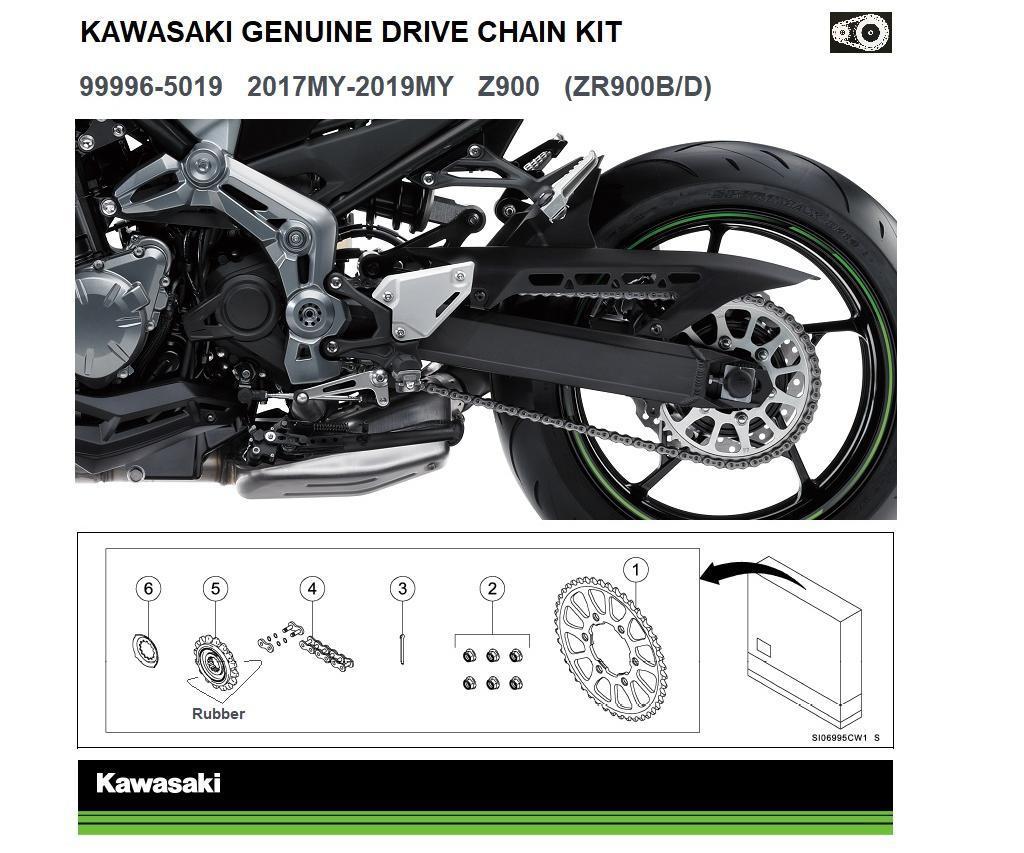 Original Kawasaki Antriebssatz