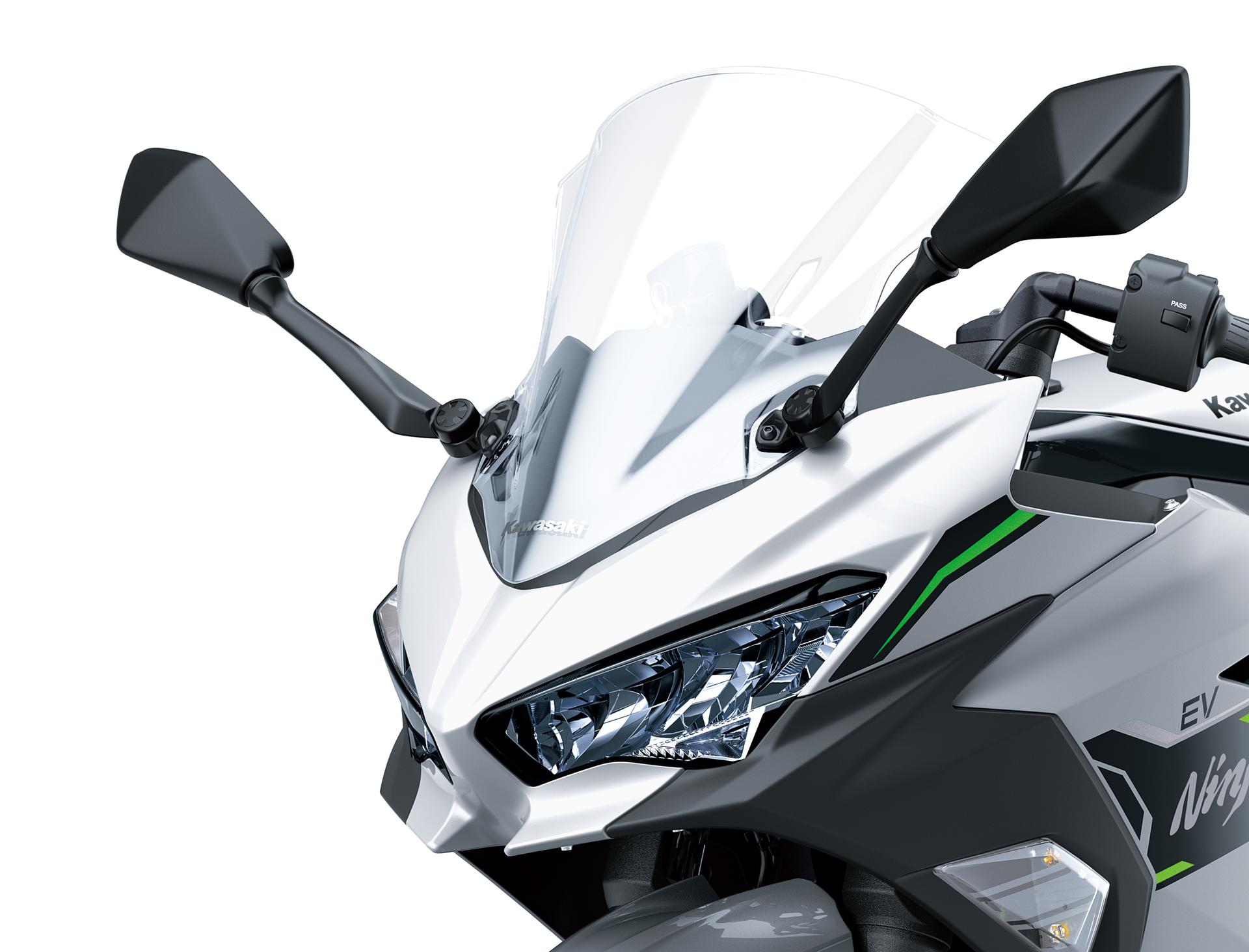 Großes, klares Windschild (Ninja e-1)