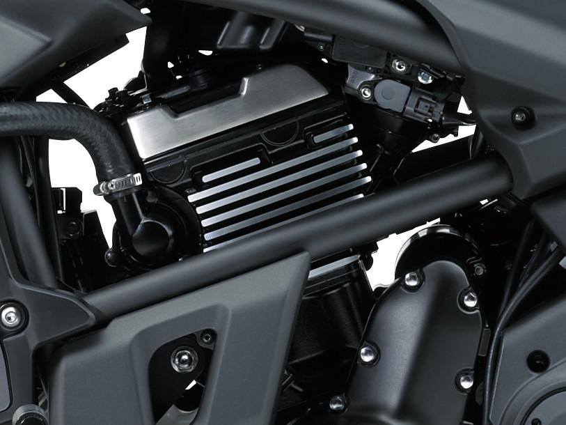 Flüssigkeitsgekühlter Viertakt-Reihenzweizylinder-Motor mit 649 cm³