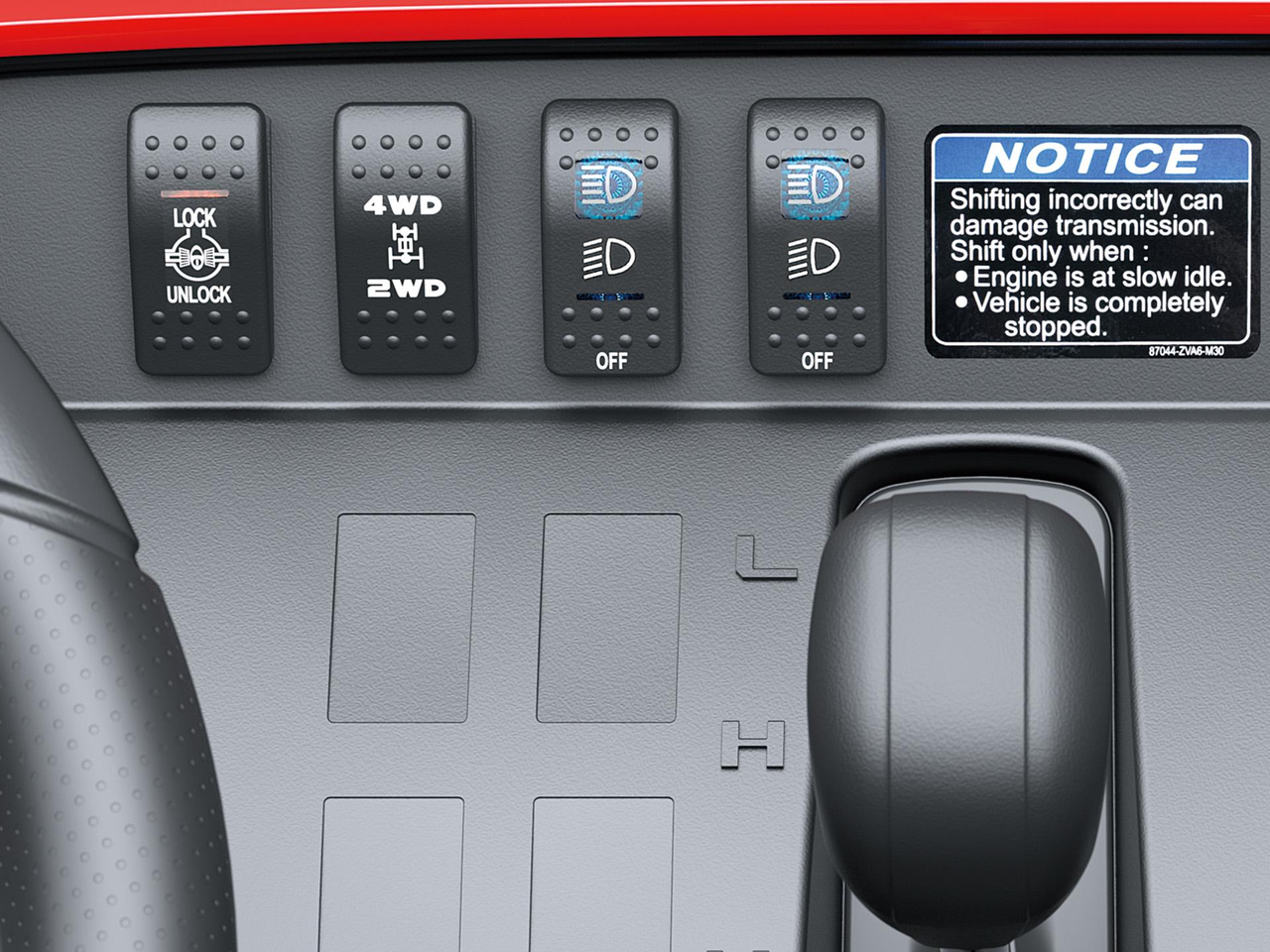 Elektrisch wählbarer Allradantrieb und Differentialsperre hinten