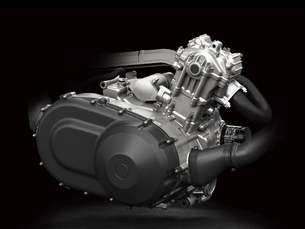 Leistungsstarker und kontrollierbarer 443 cm³-Einzylinder-Motor