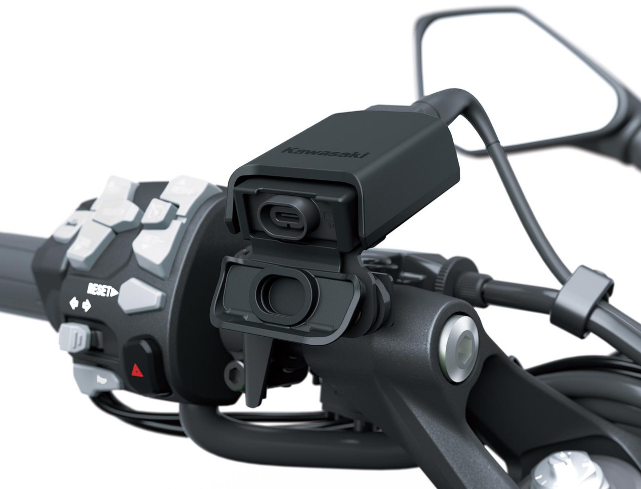 USB-C-Steckdose am Lenker