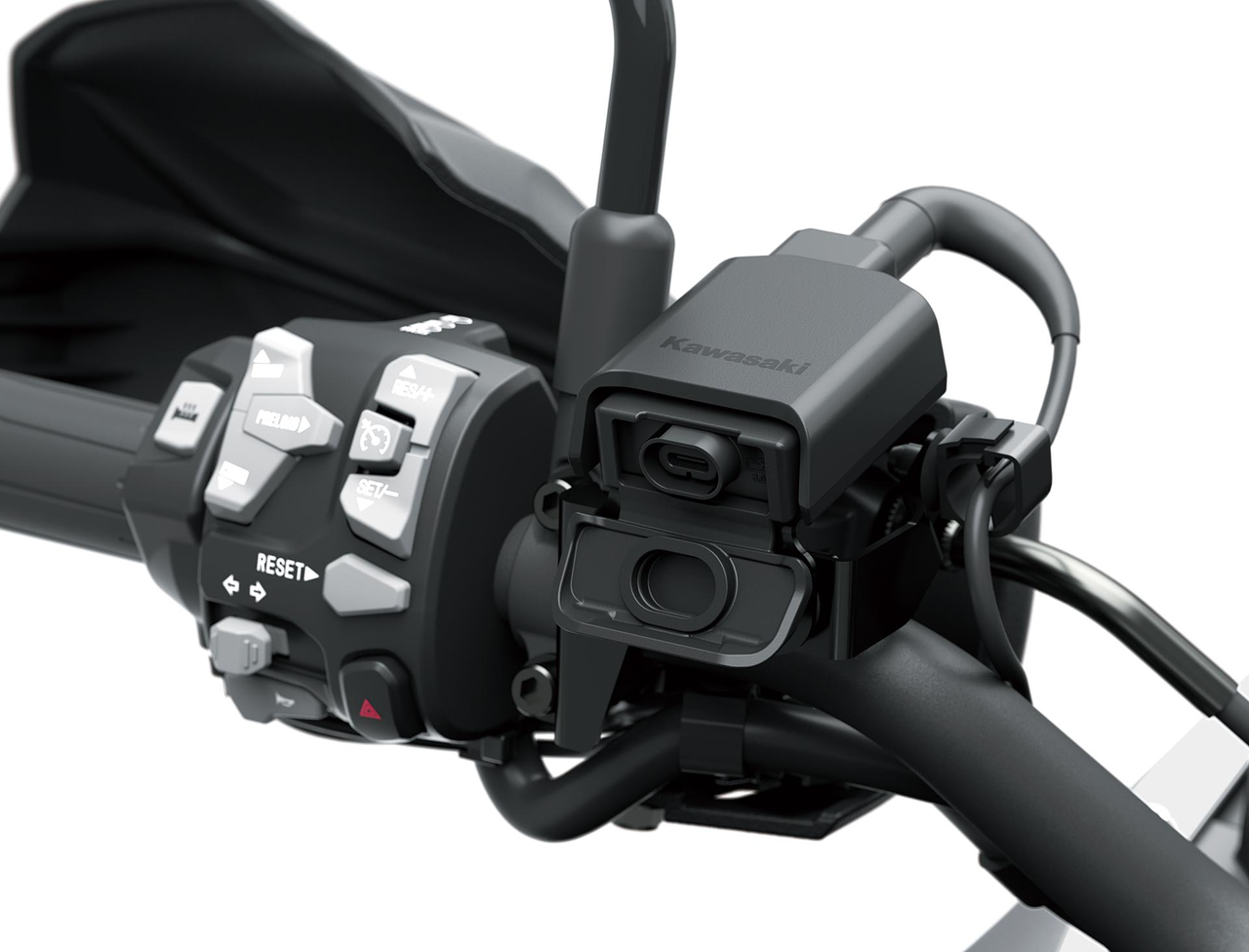 USB-C-Steckdose am Lenker