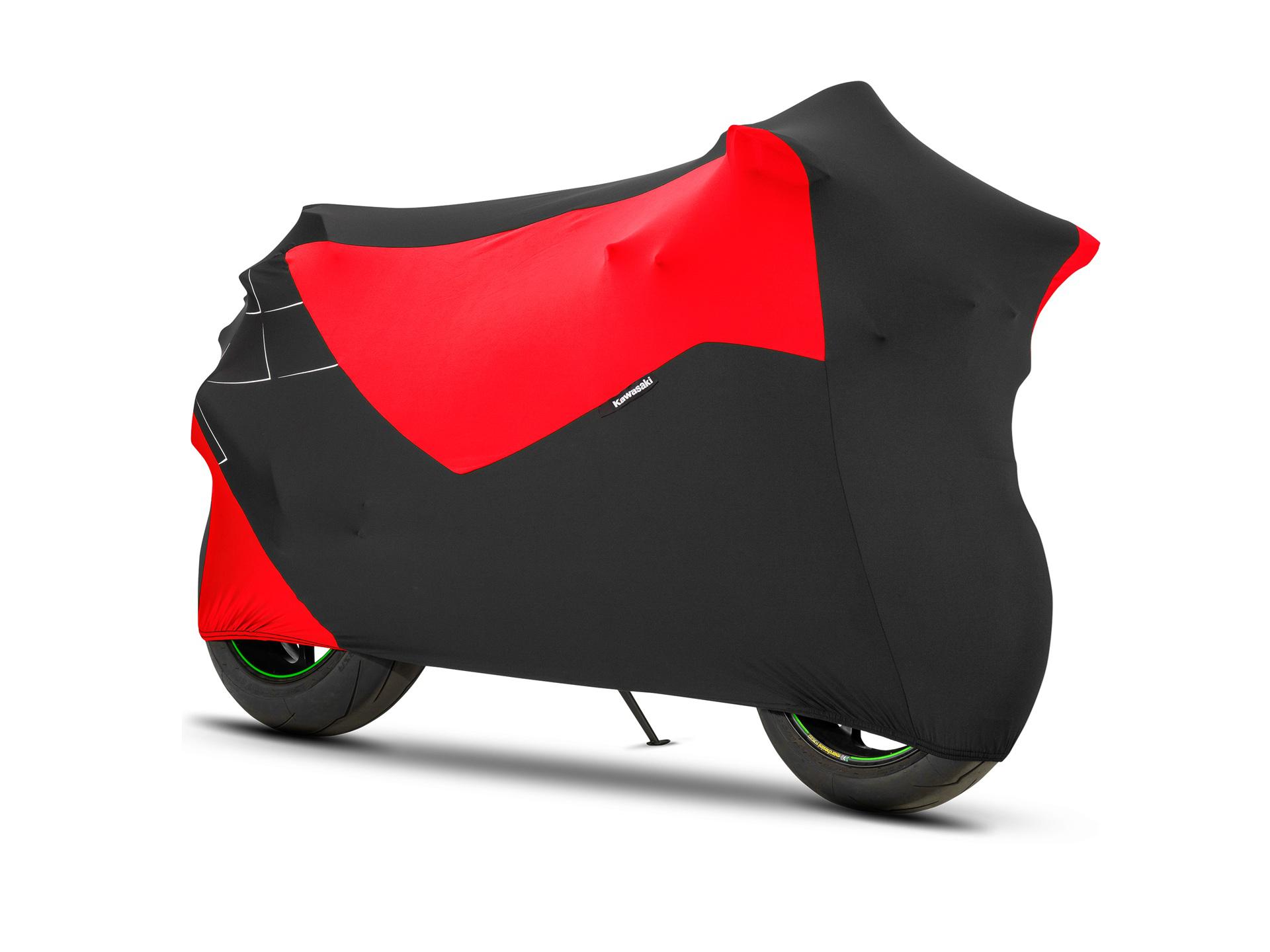 Super Stretch Abdeckplane. Schwarz / Rot