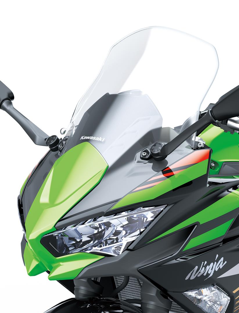 Großes klares Windschild (Ninja 650)